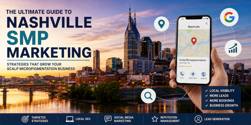 Nashville SMP marketing strategy for a scalp micropigmentation clinic