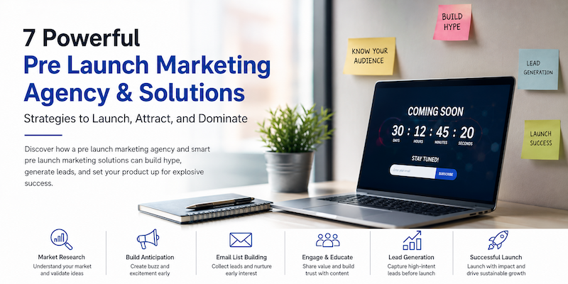 Pre launch marketing agency planning pre launch marketing solutions for a new product