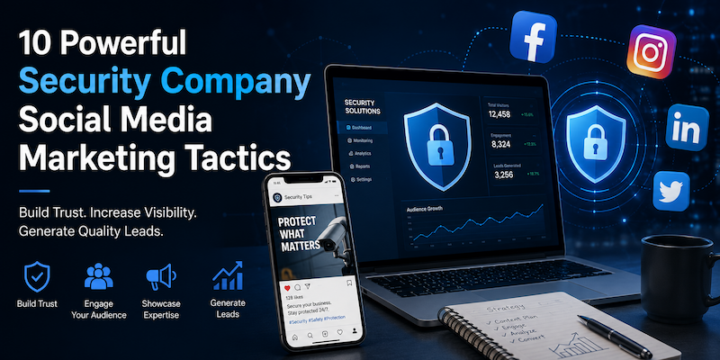 Security company social media marketing tactics for building trust and generating local leads